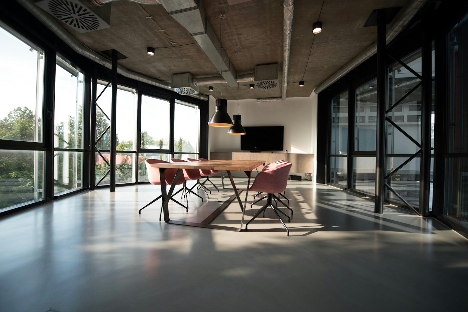 Ambiente corporativo conservado
